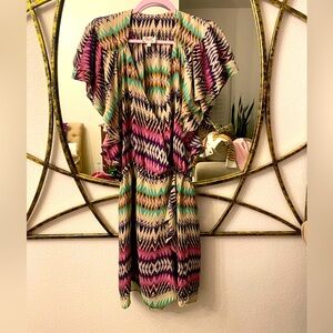 PARKER Printed Silk Dress